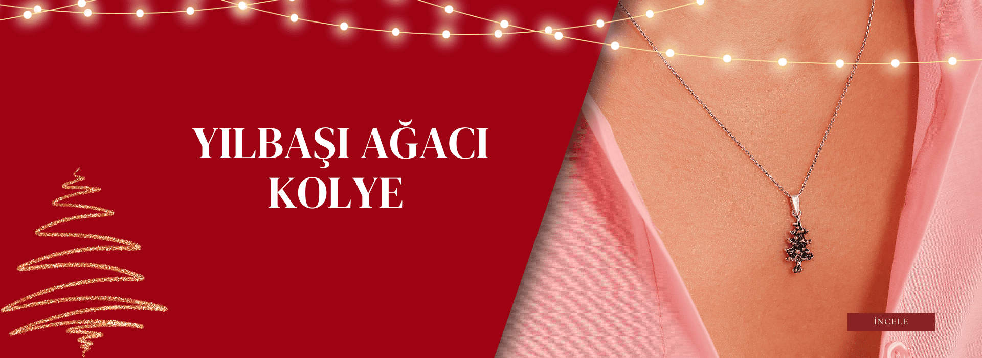 Yılbaşı ağacı Kolye