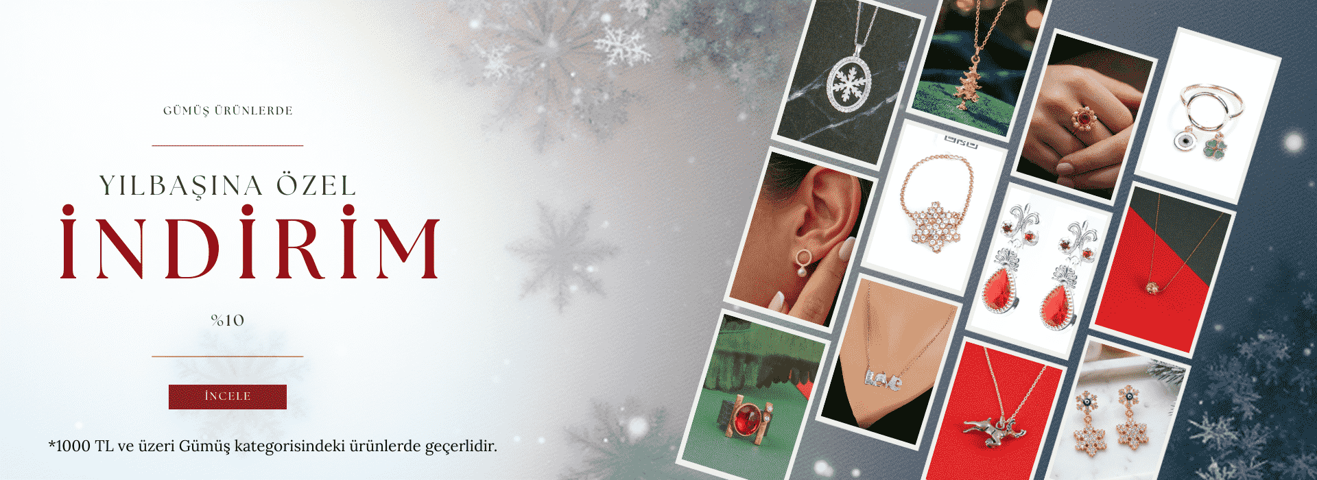 Gümüş ürünlerde %10 indirim