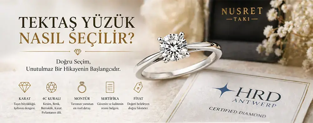 Tektaş Yüzük Nasıl Seçilir? Işıltının Ötesinde Doğru Seçim Rehberi