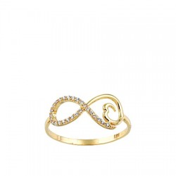 14K Gold Infinity Love Ring - Nusrettaki (1)