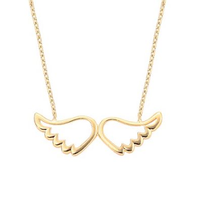 Angel Wings 14K Gold Necklace - 2
