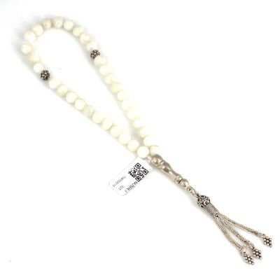 Silver Prayer Beads with Moonstone - 2