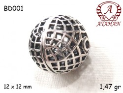 Gümüş Top, Boncuk - BD001 - Nusret