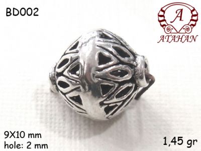 Gümüş Top, Boncuk - BD002 - 1
