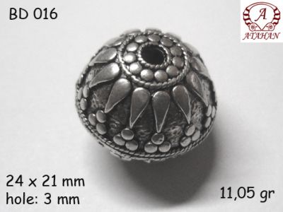 Gümüş Top, Boncuk - BD016 - 1
