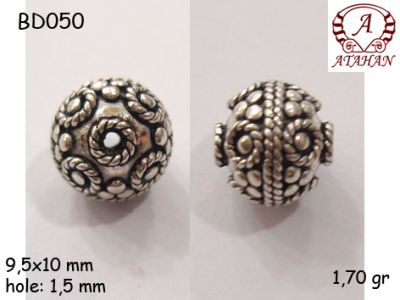 Gümüş Top, Boncuk - BD050 - 1