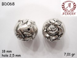 Gümüş Top, Boncuk - BD068 - Nusret