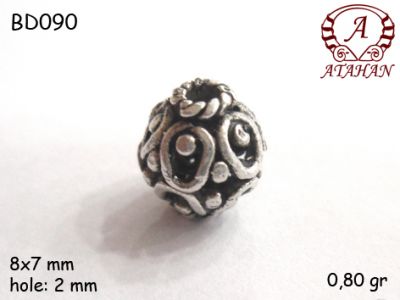 Gümüş Top, Boncuk - BD090 - 1