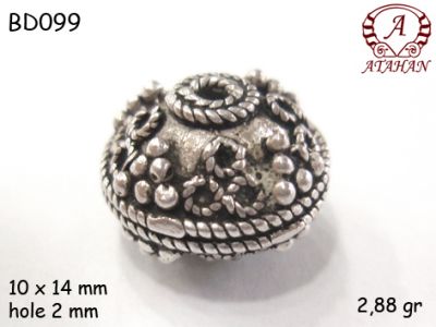 Gümüş Top, Boncuk - BD099 - 1