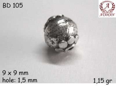 Gümüş Top, Boncuk - BD105 - 1