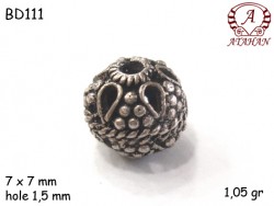 Gümüş Top, Boncuk - BD111 - Nusret