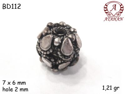 Gümüş Top, Boncuk - BD112 - 1