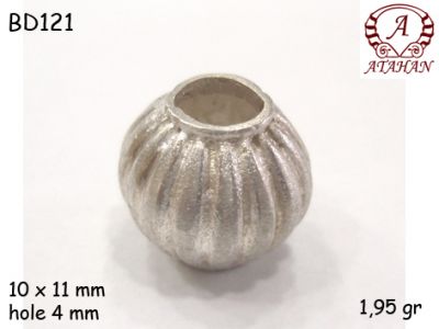 Gümüş Top, Boncuk - BD121 - 1