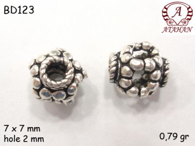 Gümüş Top, Boncuk - BD123 - 1