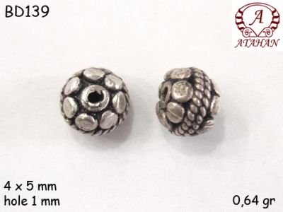 Gümüş Top, Boncuk - BD139 - 1