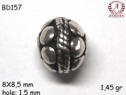 Gümüş Top, Boncuk - BD157 - Nusret