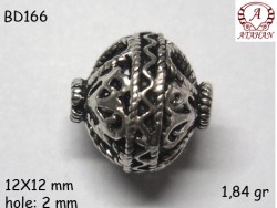 Gümüş Top, Boncuk - BD166 - Nusret