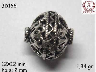 Gümüş Top, Boncuk - BD166 - 1