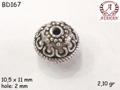 Gümüş Top, Boncuk - BD167 - 1