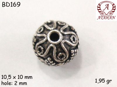 Gümüş Top, Boncuk - BD169 - 1