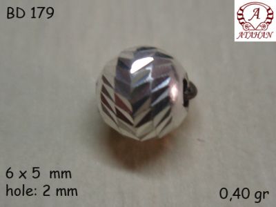 Gümüş Top, Boncuk - BD179