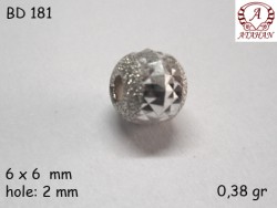 Gümüş Top, Boncuk - BD181 - Nusret