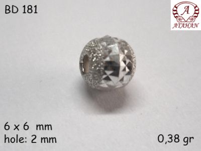 Gümüş Top, Boncuk - BD181