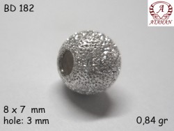 Gümüş Top, Boncuk - BD182 - Nusret