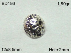 Gümüş Top, Boncuk - BD186 - Nusret