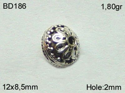 Gümüş Top, Boncuk - BD186 - 1