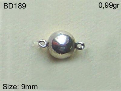 Gümüş Top, Boncuk - BD189 - 1