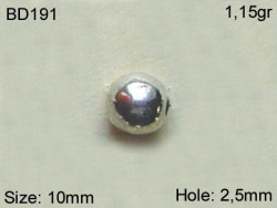 Gümüş Top, Boncuk - BD191 - Nusret