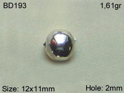 Gümüş Top, Boncuk - BD193 - 1