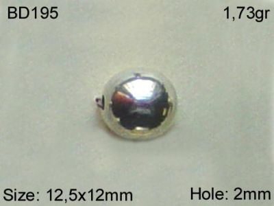 Gümüş Top, Boncuk - BD195 - 1