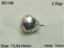 Gümüş Top, Boncuk - BD196 - Nusret