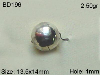 Gümüş Top, Boncuk - BD196 - 1