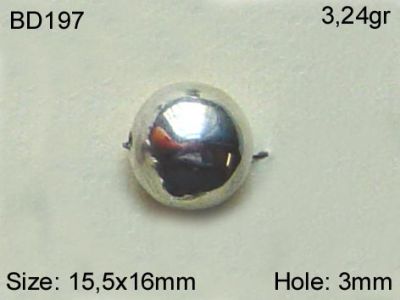 Gümüş Top, Boncuk - BD197 - 1