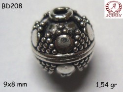Gümüş Top, Boncuk - BD208 - Nusret