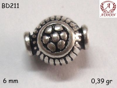 Gümüş Top, Boncuk - BD211 - 1