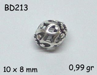 Gümüş Top, Boncuk - BD213 - 1