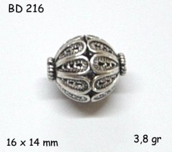 Gümüş Top, Boncuk - BD216 - Nusret