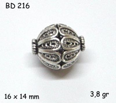 Gümüş Top, Boncuk - BD216 - 1