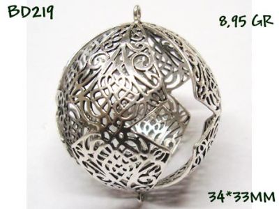 Gümüş Top, Boncuk - BD219 - 1