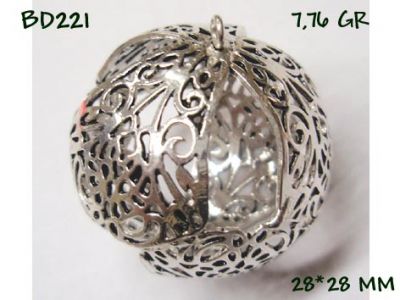 Gümüş Top, Boncuk - BD221 - 1