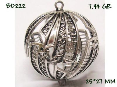Gümüş Top, Boncuk - BD222 - 1
