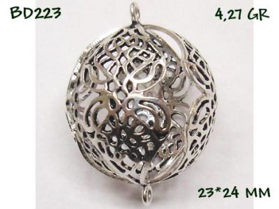 Gümüş Top, Boncuk - BD223 - 1