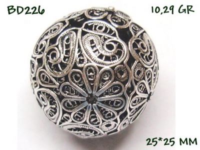 Gümüş Top, Boncuk - BD226 - 1