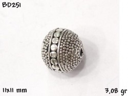 Gümüş Top, Boncuk - BD251 - Nusret