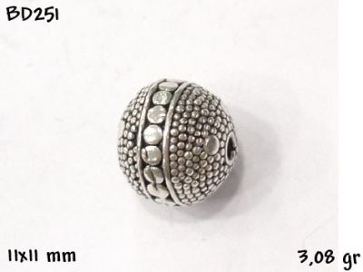Gümüş Top, Boncuk - BD251