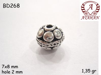 Gümüş Top, Boncuk - BD268